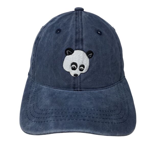 Panda Slideback Hat Blue One Size Adjustable Embroidered Nissi Caps - Picture 1 of 7